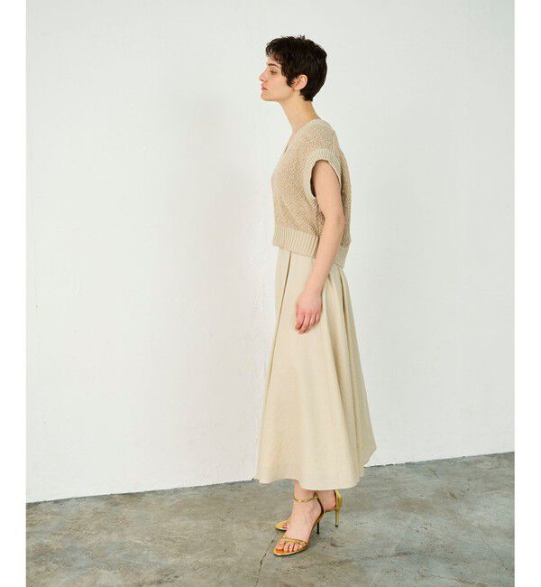 Diagram「リネンタッチタックフレアスカート」|スカート|