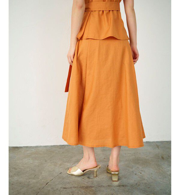 Diagram「リネンタッチタックフレアスカート」|スカート|