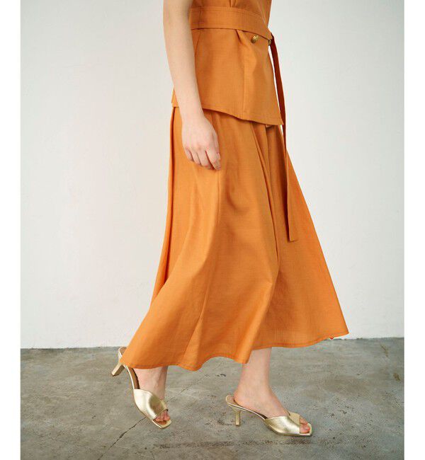 Diagram「リネンタッチタックフレアスカート」|スカート|