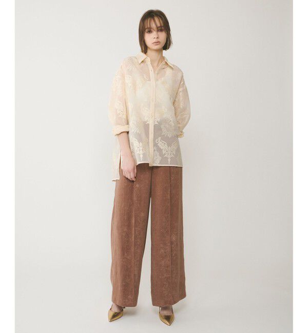 GRACE CONTINENTAL「オーナメントオーバーシャツ」|シャツ・ブラウス|