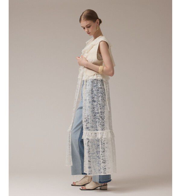 GRACE CONTINENTAL「エンブロイダリージレ」|ベスト・ジレ|