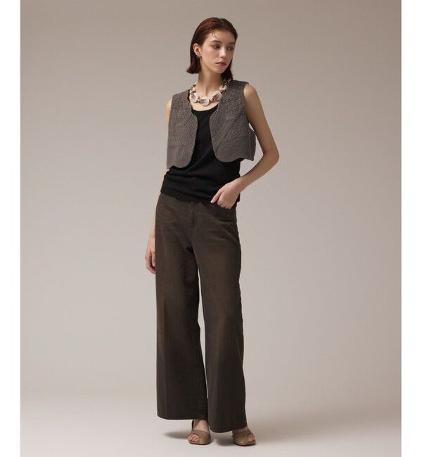 GRACE CONTINENTAL「エンブロイダリージレ」|ベスト・ジレ|