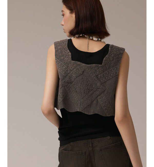 GRACE CONTINENTAL「エンブロイダリージレ」|ベスト・ジレ|