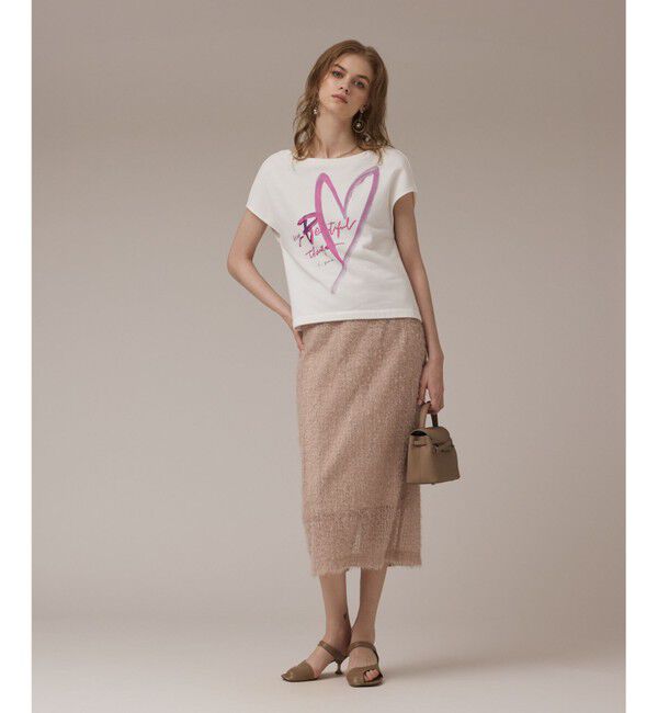 Diagram「ハートプリント裏毛トップ」|Tシャツ・カットソー|