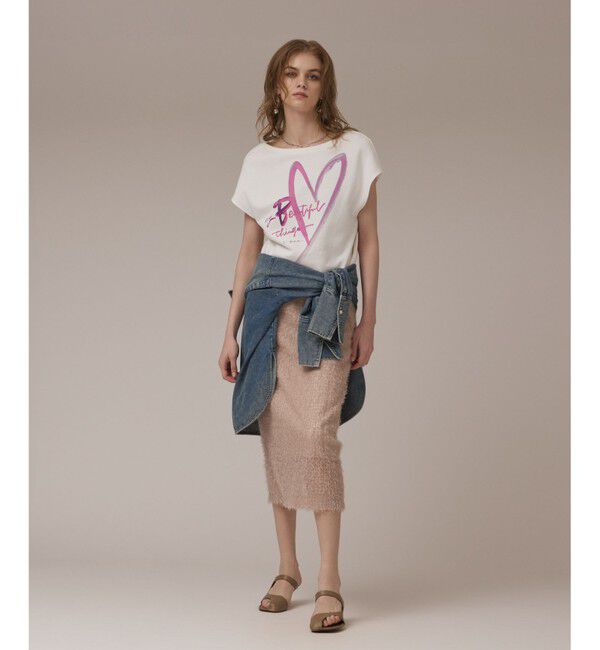 Diagram「ハートプリント裏毛トップ」|Tシャツ・カットソー|