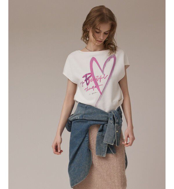 Diagram「ハートプリント裏毛トップ」|Tシャツ・カットソー|