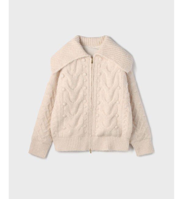 GRACE CONTINENTAL「ヘアリーニットコクーンジャケット」|その他|