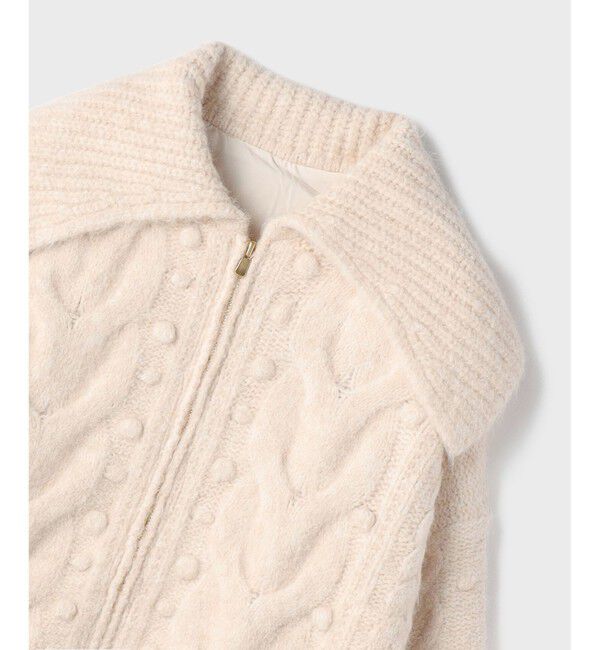 GRACE CONTINENTAL「ヘアリーニットコクーンジャケット」|その他|