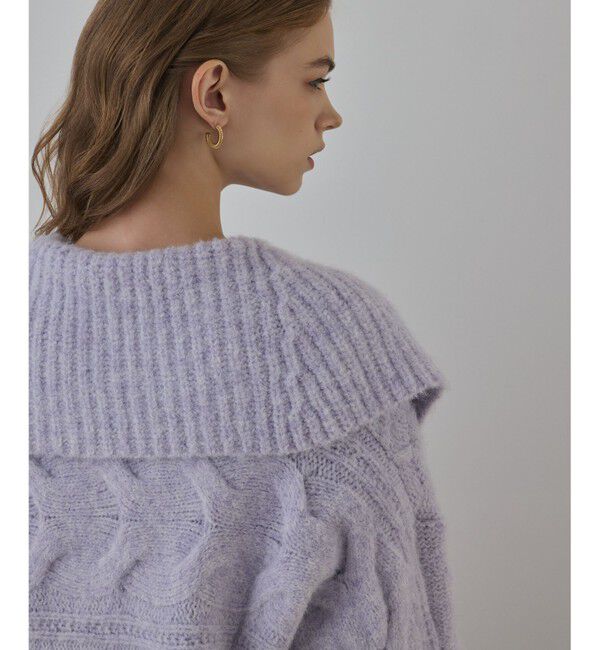 GRACE CONTINENTAL「ヘアリーニットコクーンジャケット」|その他|