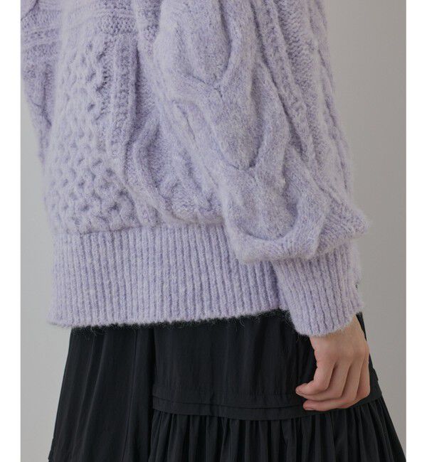 GRACE CONTINENTAL「ヘアリーニットコクーンジャケット」|その他|