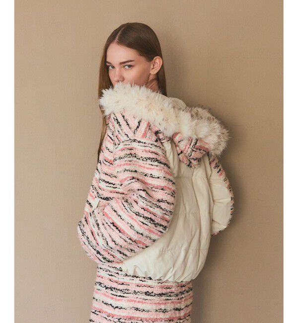 Grace Class「ツイードコンビショートブルゾン」|ブルゾン・スタジャン|