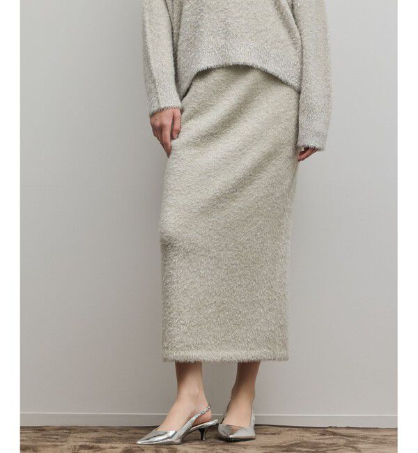 Diagram「ラメフェザーニットスカート」|スカート|グレー