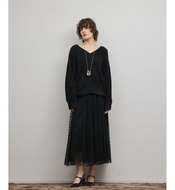 Diagram「ラメフェザーニットトップ」|ニット・セーター|ブラック