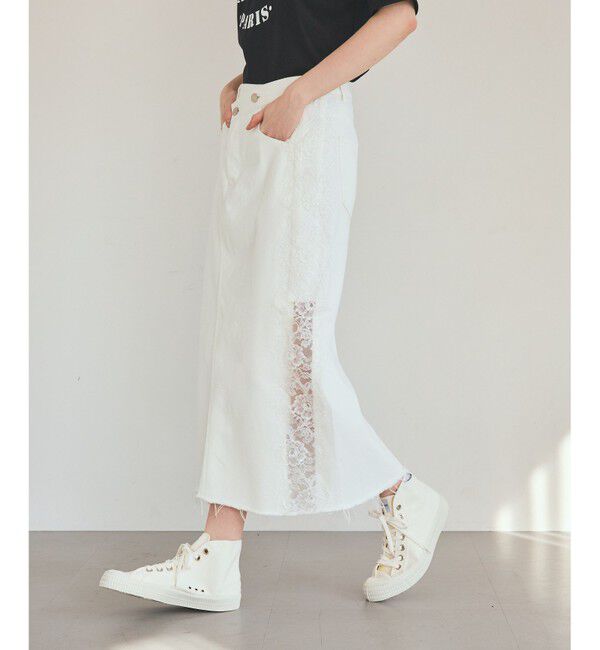 Grace Class「サイドレースデニムスカート」|スカート|