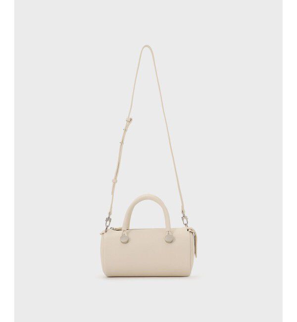  「ADD CULUMN DRUM BAG」|ハンドバッグ|ホワイト