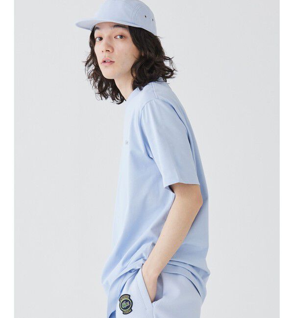 LACOSTE「アウトラインクロッククルーネック半袖Tシャツ」|Tシャツ・カットソー|