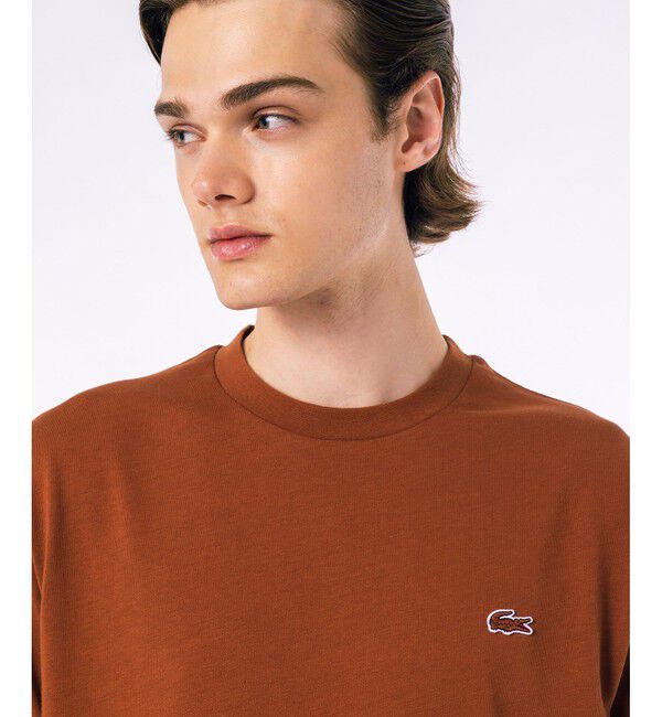 LACOSTE「アウトラインクロッククルーネック半袖Tシャツ」|Tシャツ・カットソー|