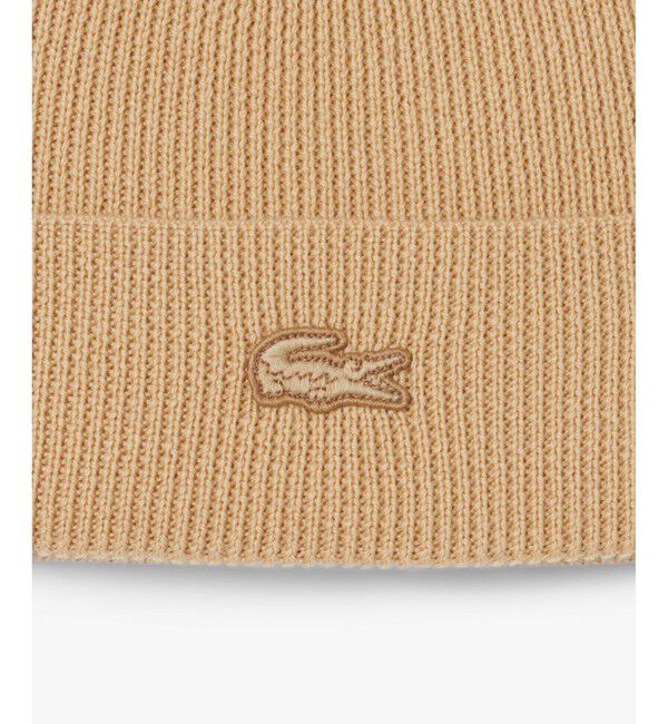 LACOSTE「メリノウールリブニットビーニー」|その他|
