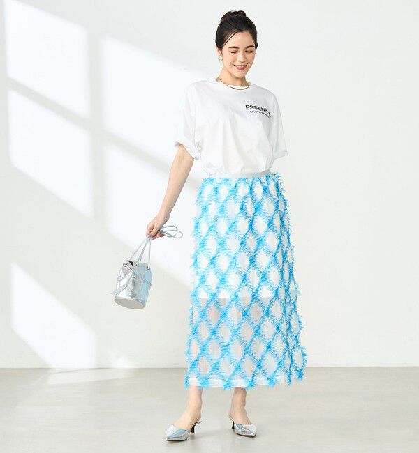 NOLLEY'S「《セットアップ対応》KIRYUバイヤスカットジャガードスカート」|スカート|