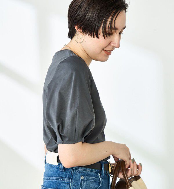 NOLLEY'S「高機能 LA＋スムース5分袖プルオーバーカットソー」|Tシャツ・カットソー|