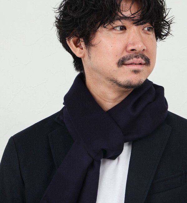 NOLLEY'S goodman「【SWOLE PANDA/スウォールパンダ】Bamboo Scarf Plain 30」|マフラー|ネイビー