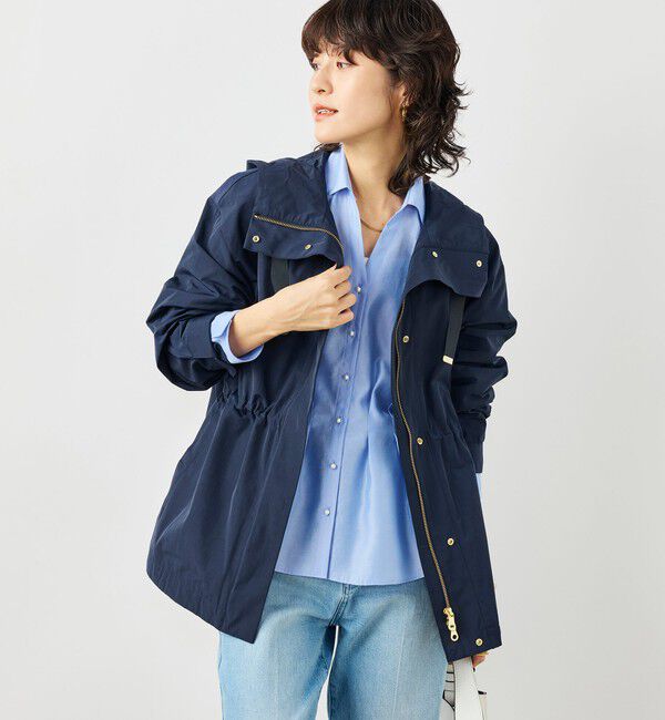 NOLLEY'S「【WEB＆一部店舗限定色アイテム】ウォッシャブル2WAY撥水フーテッドブルゾン」|ブルゾン・スタジャン|