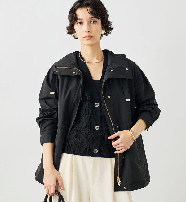 NOLLEY'S「【WEB＆一部店舗限定色アイテム】ウォッシャブル2WAY撥水フーテッドブルゾン」|ブルゾン・スタジャン|