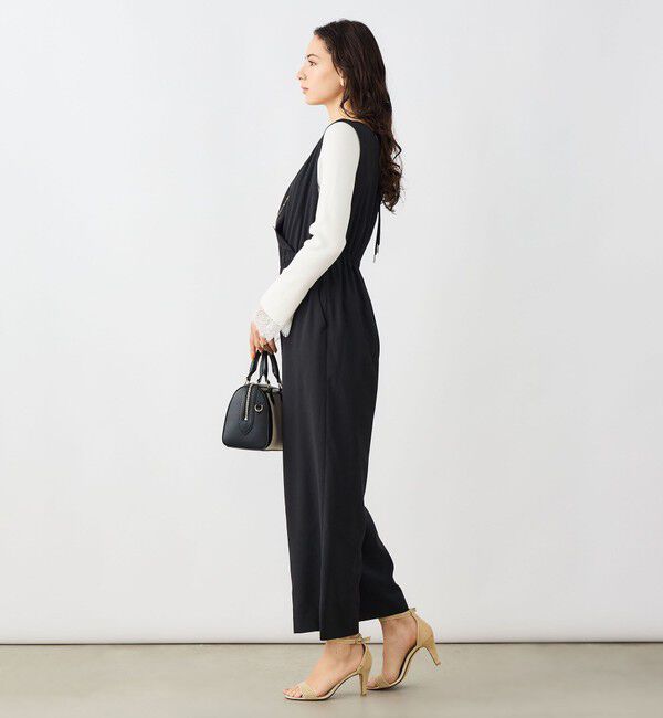 NOLLEY'S sophi「ウォッシャブルバックサテンサロペット」|オールインワン|