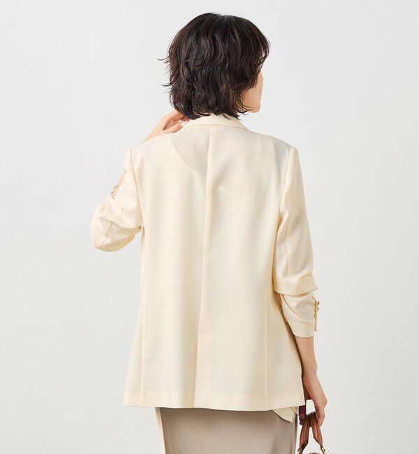 NOLLEY'S sophi「《セットアップ対応》ウォッシャブルスラブオックスダブルジャケット」|テーラードジャケット|