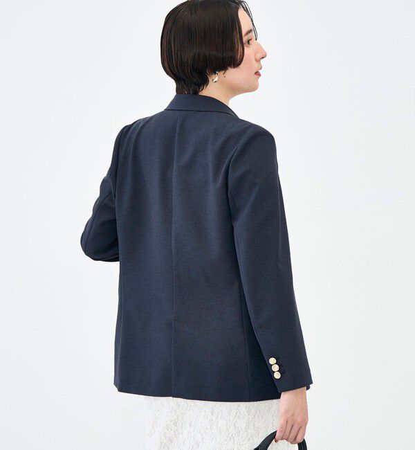 NOLLEY'S sophi「《セットアップ対応》ウォッシャブルスラブオックスダブルジャケット」|テーラードジャケット|