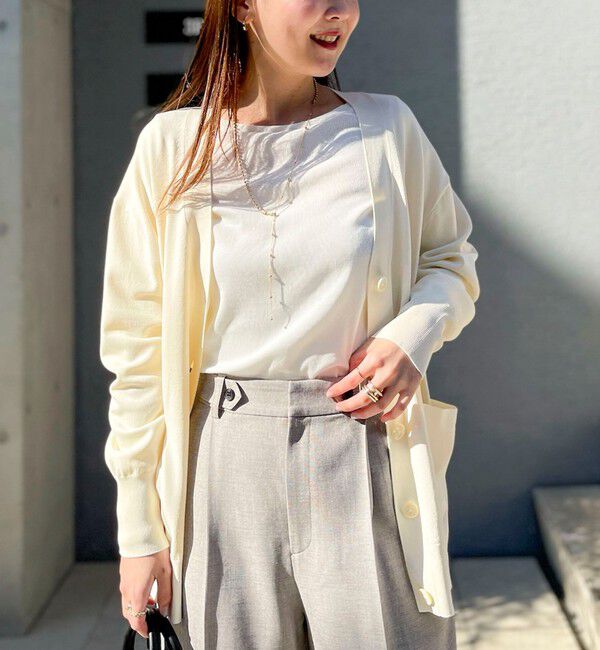 NOLLEY'S sophi「ウォッシャブルベアテレコスリットロンＴ」|Tシャツ・カットソー|