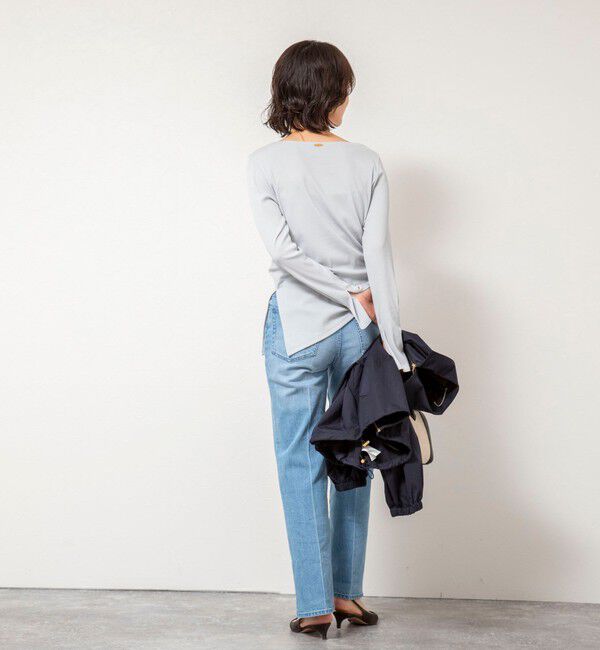 NOLLEY'S sophi「ウォッシャブルベアテレコスリットロンＴ」|Tシャツ・カットソー|