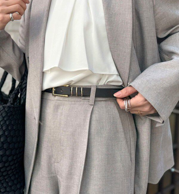 NOLLEY'S「トリプルカンスクエアベルト20」|ベルト|ブラック