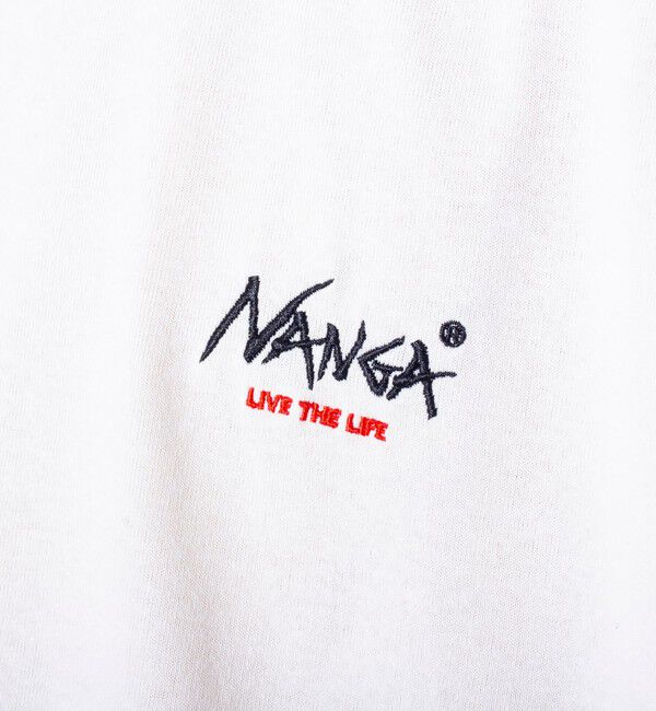 GLOSTER「【NANGA&times;GLOSTER】別注 ワンポイントロゴ刺繍 バックプリントTシャツ」|Tシャツ・カットソー|