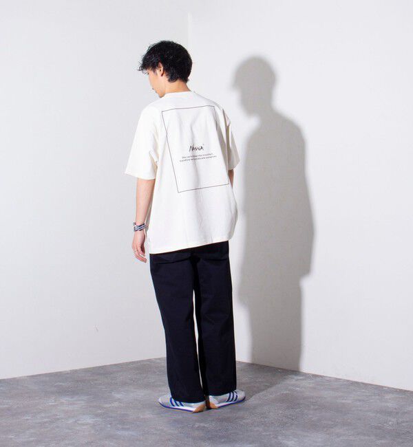 GLOSTER「【NANGA&times;GLOSTER】別注 ワンポイントロゴ刺繍 バックプリントTシャツ」|Tシャツ・カットソー|