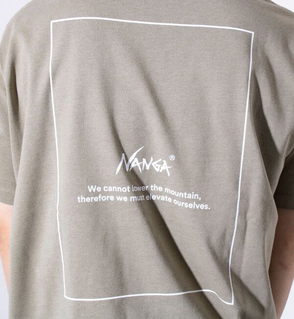 GLOSTER「【NANGA&times;GLOSTER】別注 ワンポイントロゴ刺繍 バックプリントTシャツ」|Tシャツ・カットソー|