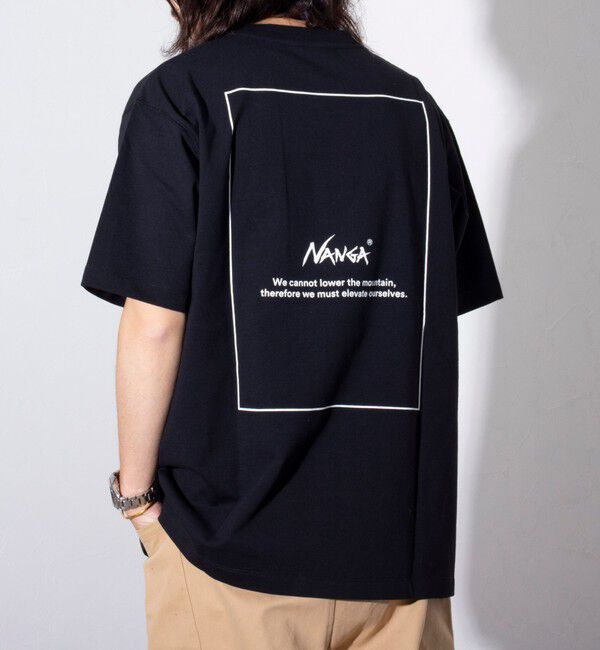 GLOSTER「【NANGA&times;GLOSTER】別注 ワンポイントロゴ刺繍 バックプリントTシャツ」|Tシャツ・カットソー|