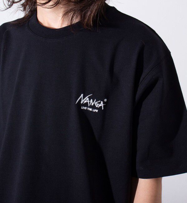 GLOSTER「【NANGA&times;GLOSTER】別注 ワンポイントロゴ刺繍 バックプリントTシャツ」|Tシャツ・カットソー|