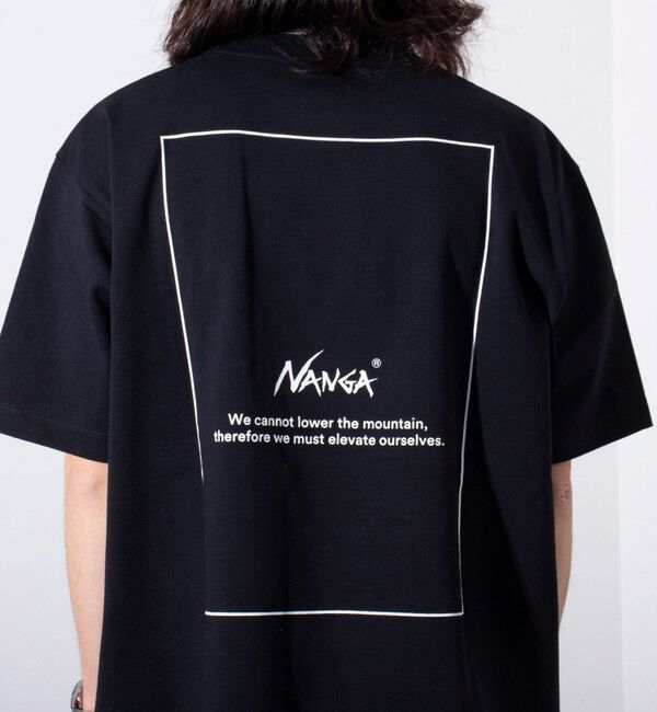 GLOSTER「【NANGA&times;GLOSTER】別注 ワンポイントロゴ刺繍 バックプリントTシャツ」|Tシャツ・カットソー|