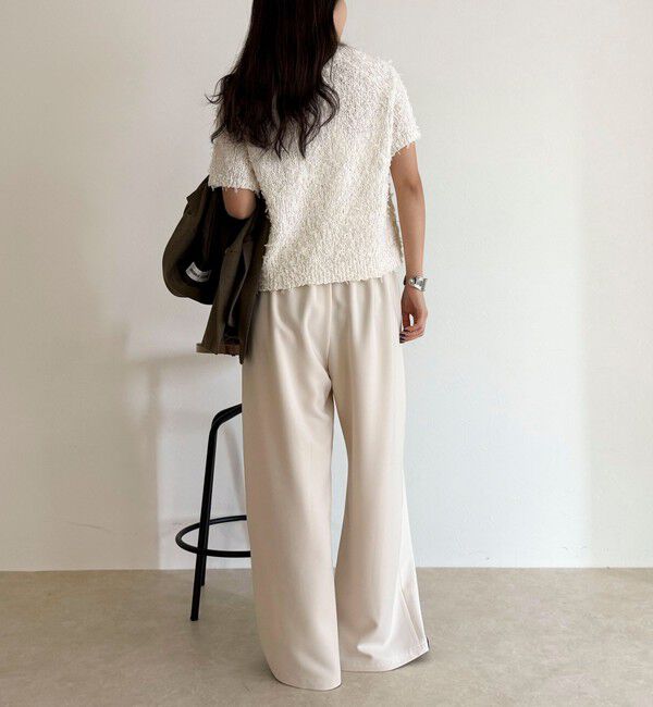 fredy emue「【リピーター続出！/高身長サイズあり】とろみWarmストレートイージーパンツ」|チノ|