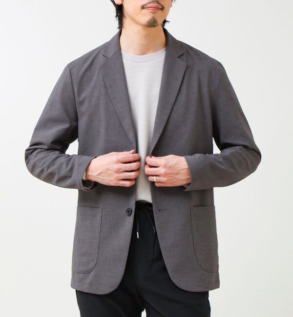 GLOSTER「【セットアップ対応】リネンタッチドビージャケット」|テーラードジャケット|