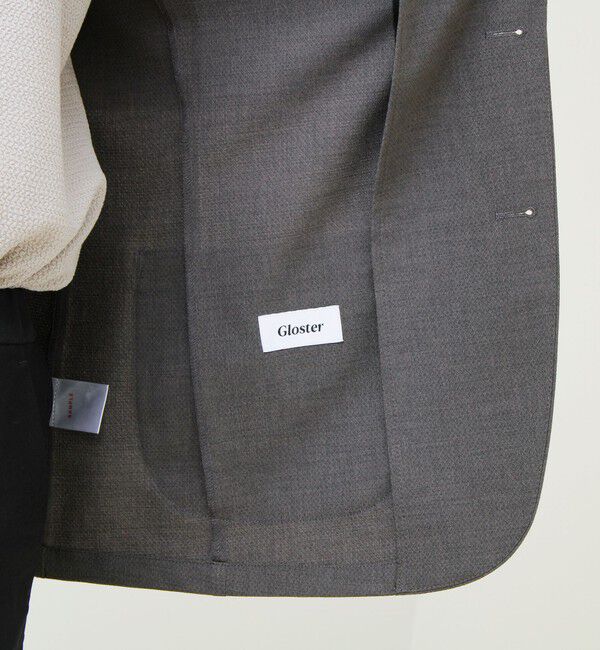 GLOSTER「【セットアップ対応】リネンタッチドビージャケット」|テーラードジャケット|