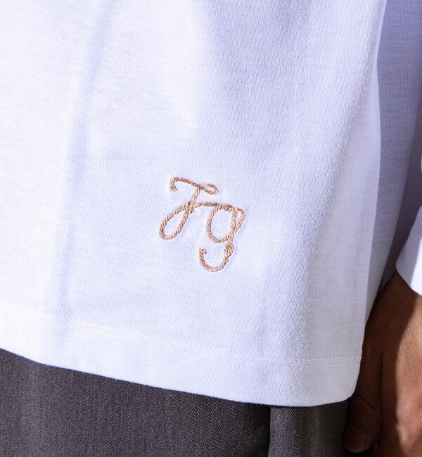 GLOSTER「【MARUDE COTTON】ロープ刺繍Ｔ ロングスリーブ」|Tシャツ・カットソー|
