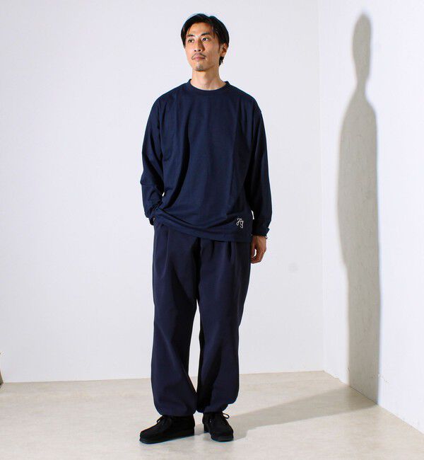 GLOSTER「【MARUDE COTTON】ロープ刺繍Ｔ ロングスリーブ」|Tシャツ・カットソー|