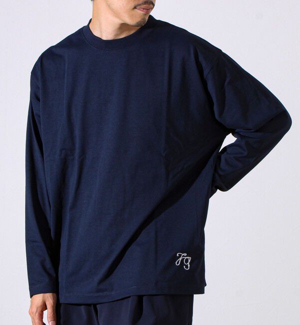GLOSTER「【MARUDE COTTON】ロープ刺繍Ｔ ロングスリーブ」|Tシャツ・カットソー|