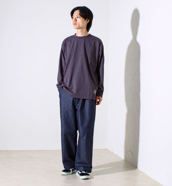 GLOSTER「【MARUDE COTTON】ロープ刺繍Ｔ ロングスリーブ」|Tシャツ・カットソー|