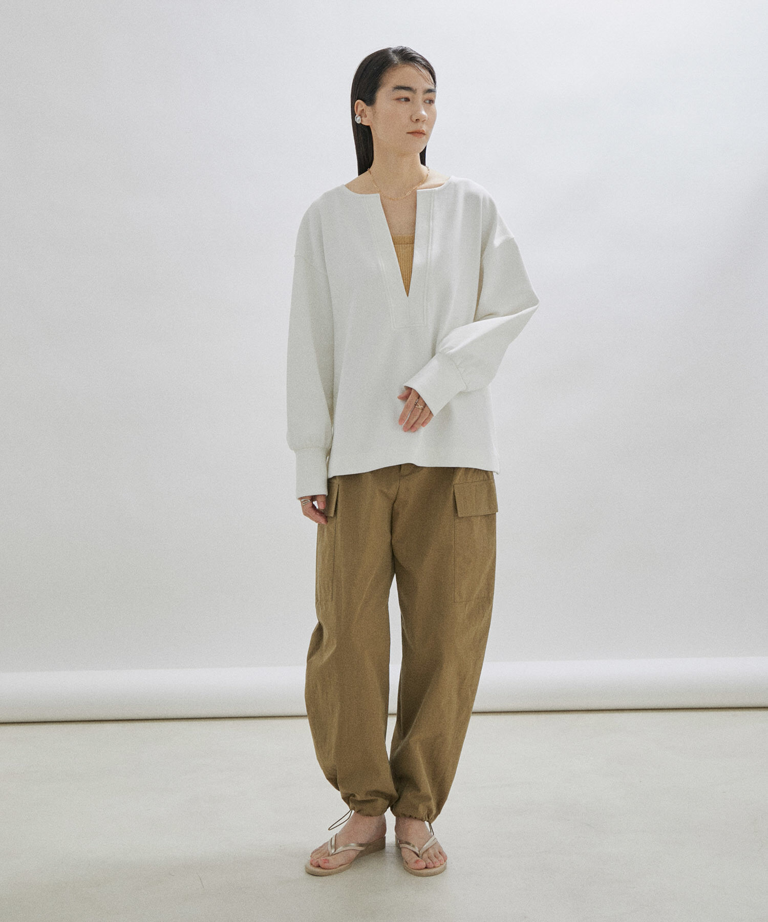 SALON adam et rope'「【オーガニックコットン】パッド付きチューブトップ-CreamyCotton /クリーミーコットン-」|チューブトップ|