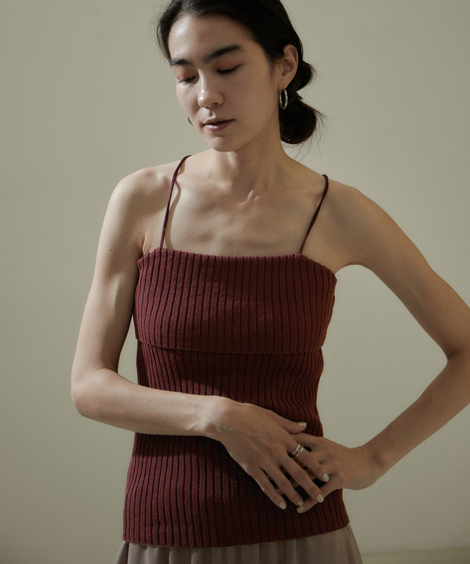 SALON adam et rope'「リブチューブトップ」|チューブトップ|