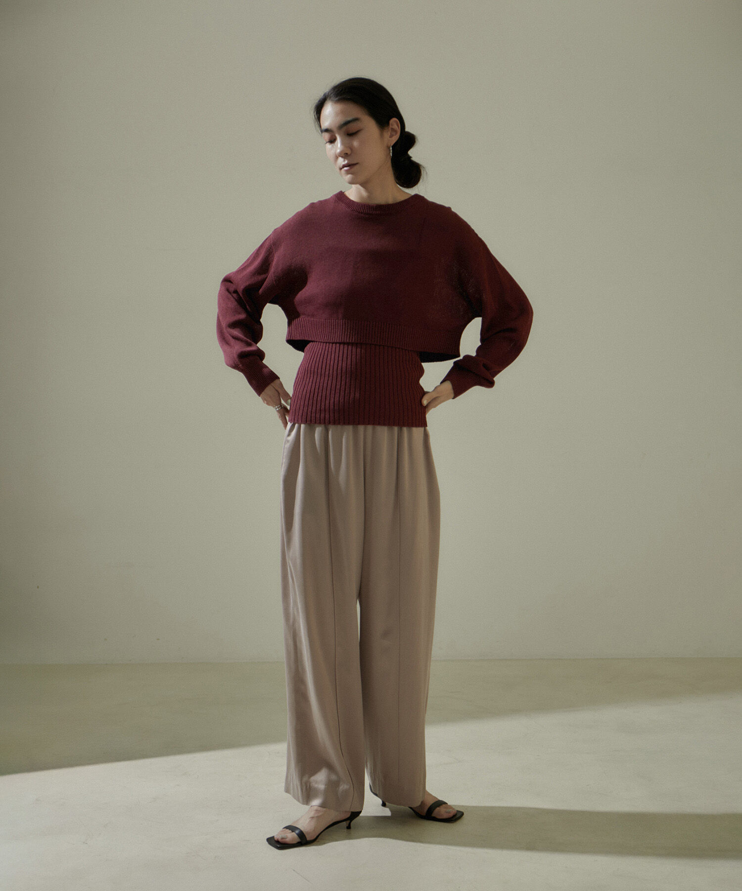 SALON adam et rope'「リブチューブトップ」|チューブトップ|