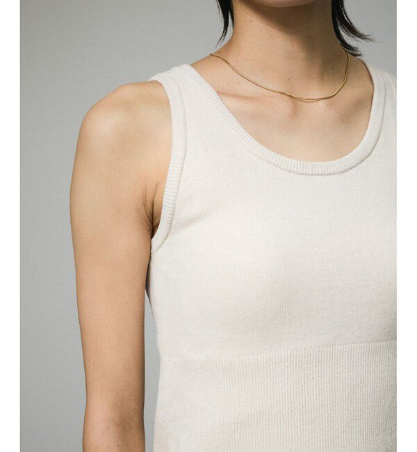 SALON adam et rope'「ブラパッド付タンクトップ-CreamyCotton /クリーミーコットン-」|タンクトップ|